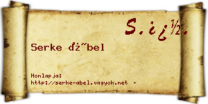 Serke Ábel névjegykártya