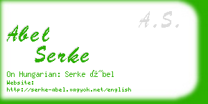 abel serke business card
